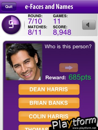 e-Faces and Names (iPhone/iPod)