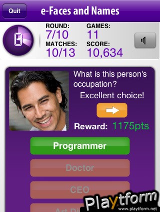 e-Faces and Names (iPhone/iPod)