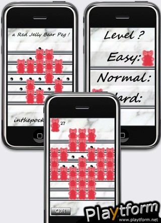 a Red Jelly Bear Peg ! (iPhone/iPod)