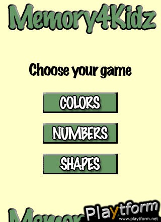 Memory4Kidz (iPhone/iPod)