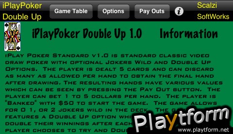 I Play Poker Double Up Edition (iPhone/iPod)
