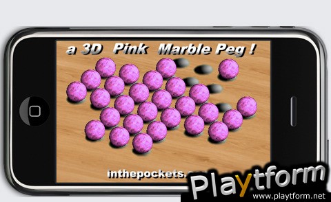 a 3D Pink Marble Peg ! (iPhone/iPod)