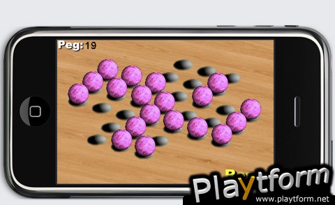 a 3D Pink Marble Peg ! (iPhone/iPod)