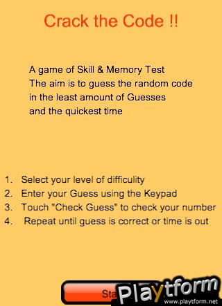 Crack The Code! (iPhone/iPod)