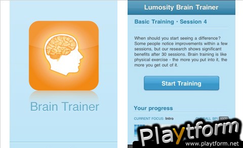Lumosity Brain Trainer (iPhone/iPod)