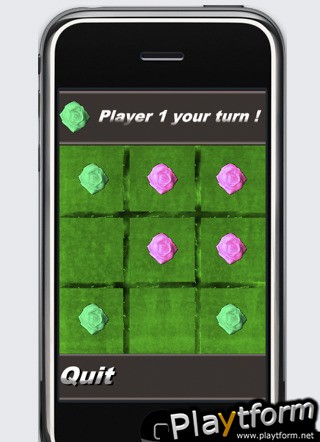 a Rose Tic Tac Toe - Morpion (iPhone/iPod)