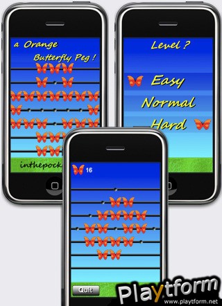 a Orange Butterfly Peg ! (iPhone/iPod)