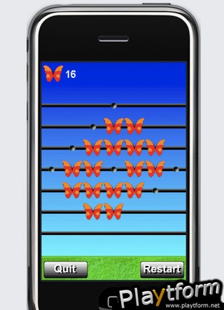 a Orange Butterfly Peg ! (iPhone/iPod)