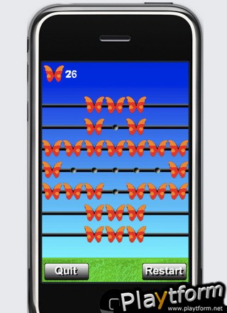 a Orange Butterfly Peg ! (iPhone/iPod)