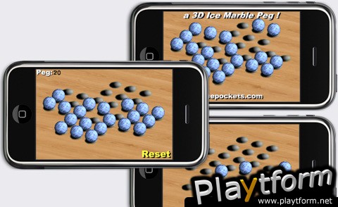 a 3D Ice Marble Peg ! (iPhone/iPod)