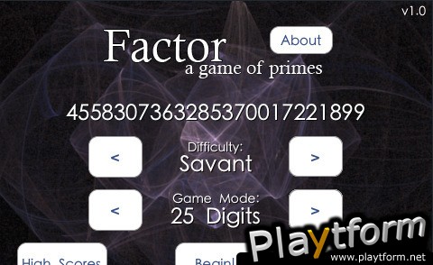 Factor: A Game of Primes (iPhone/iPod)