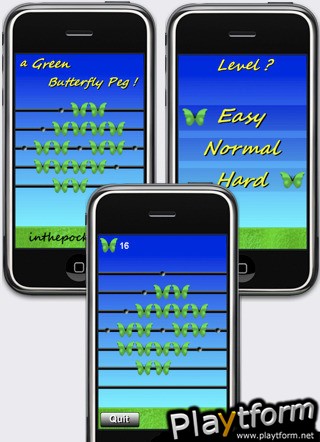 a Green Butterfly Peg ! (iPhone/iPod)