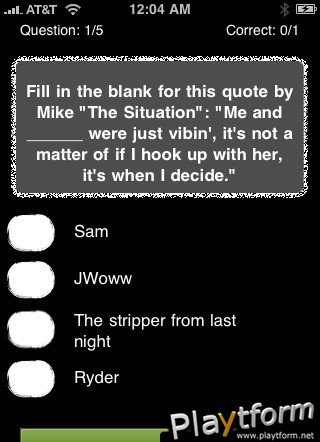 ShoreTrivia (iPhone/iPod)