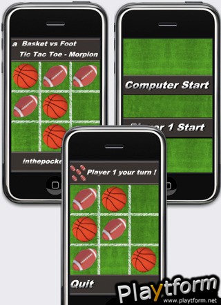 a Basket vs Foot Tic Tac Toe - Morpion (iPhone/iPod)