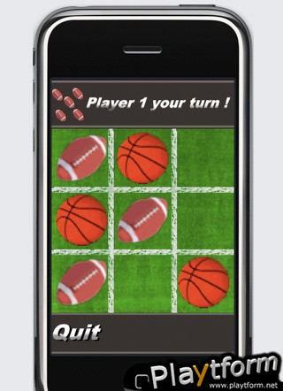 a Basket vs Foot Tic Tac Toe - Morpion (iPhone/iPod)