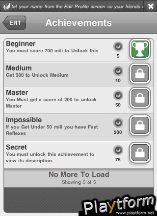 Electronic Reaction Time (iPhone/iPod)