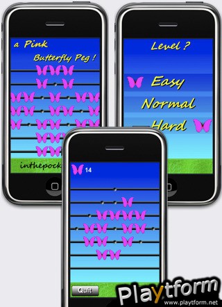 a Pink Butterfly Peg ! (iPhone/iPod)