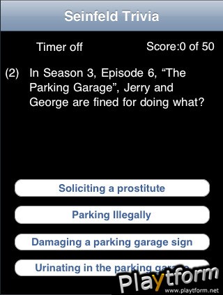 Seinfeld TV Trivia (iPhone/iPod)