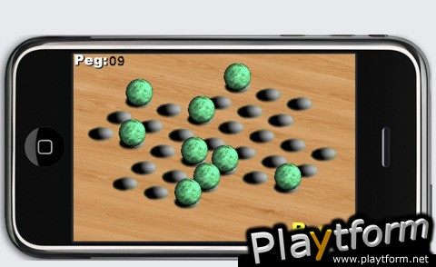 a 3D Green Marble Peg ! (iPhone/iPod)