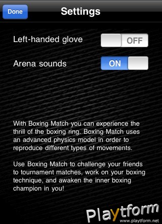 Boxing Match (iPhone/iPod)