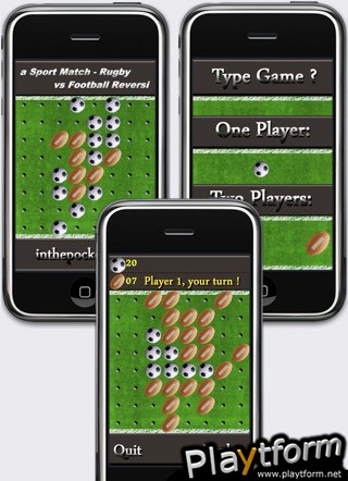 a Sport Match - Rugby vs Football Reversi (iPhone/iPod)