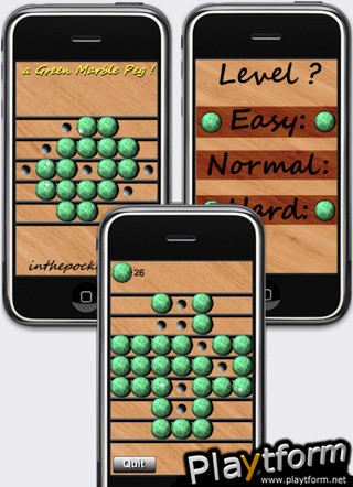 a Green Marble Peg ! (iPhone/iPod)