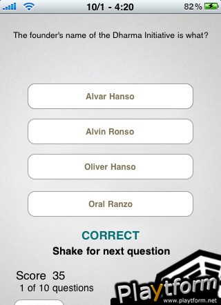 LOST Quiz (iPhone/iPod)