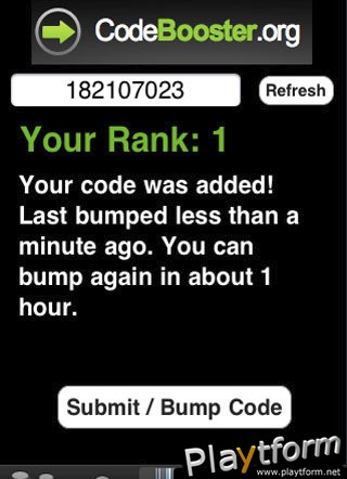 Race or Die Code Booster (iPhone/iPod)