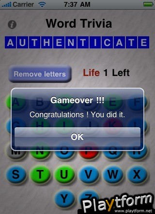 Word Trivia (iPhone/iPod)