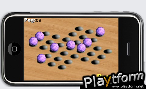 a 3D Purple Marble Peg ! (iPhone/iPod)