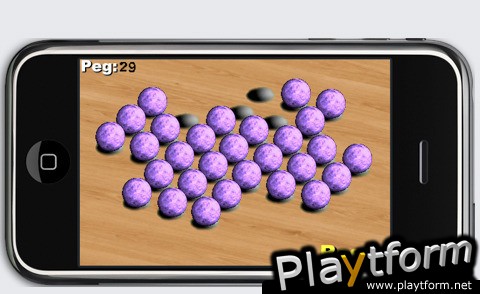 a 3D Purple Marble Peg ! (iPhone/iPod)