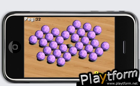 a 3D Purple Marble Peg ! (iPhone/iPod)