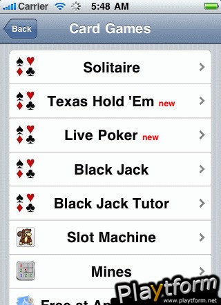 Free Solitaire BA.net (iPhone/iPod)