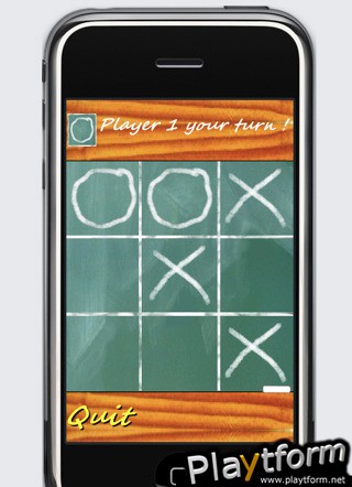 a School Board  Tic Tac Toe - Morpion (iPhone/iPod)