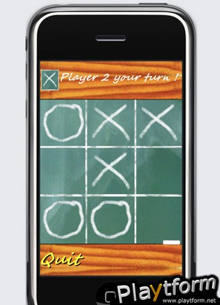 a School Board  Tic Tac Toe - Morpion (iPhone/iPod)