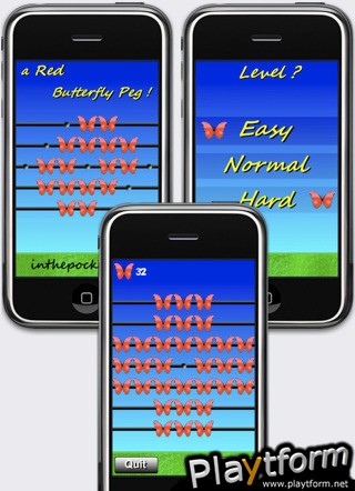 a Red Butterfly Peg ! (iPhone/iPod)