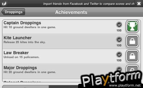 Major Droppings (iPhone/iPod)