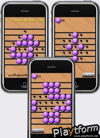 a Purple Marble Peg ! (iPhone/iPod)