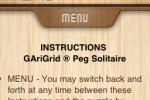 GAriGrid Peg Solitaire (iPhone/iPod)