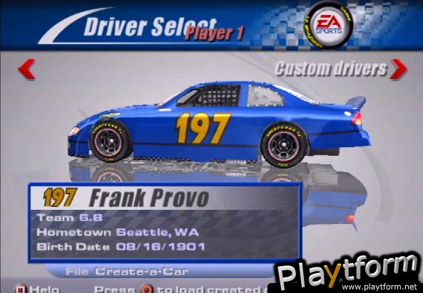 NASCAR Thunder 2002 (PlayStation 2)