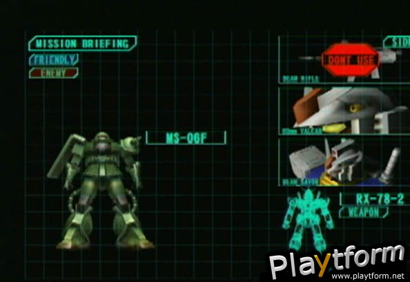 Mobile Suit Gundam: Journey to Jaburo (PlayStation 2)