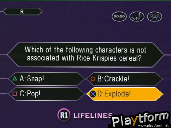 Who Wants to Be a Millionaire 3rd Edition (PlayStation)