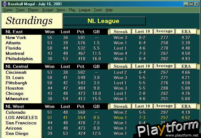 Baseball Mogul 2002 (PC)