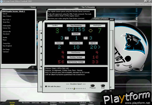 Front Office Football 2001 (PC)