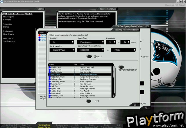 Front Office Football 2001 (PC)