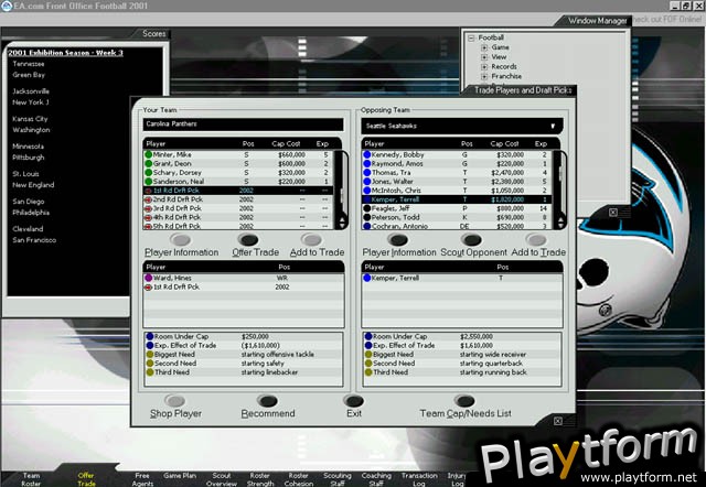 Front Office Football 2001 (PC)