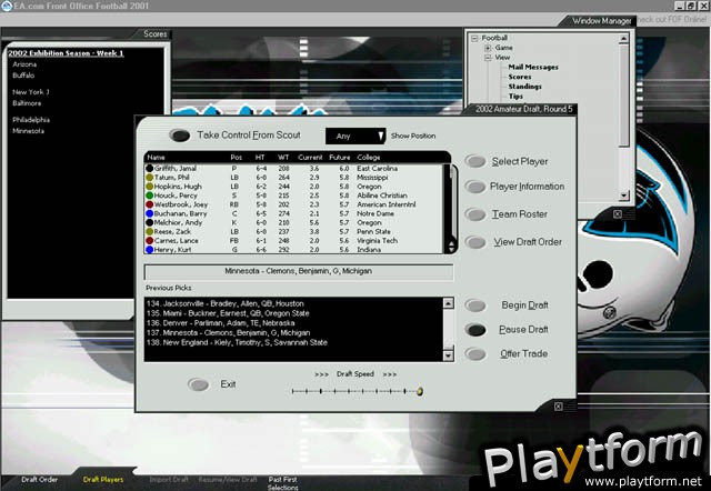 Front Office Football 2001 (PC)