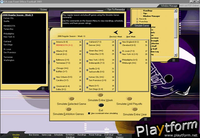 Front Office Football 2001 (PC)