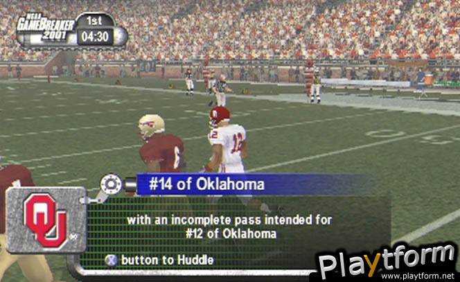 NCAA GameBreaker 2001 (PlayStation 2)