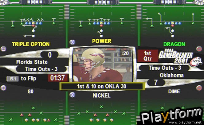 NCAA GameBreaker 2001 (PlayStation 2)